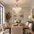 Modern 4 - Light Tiered Crystal Chandelier Dimmable
