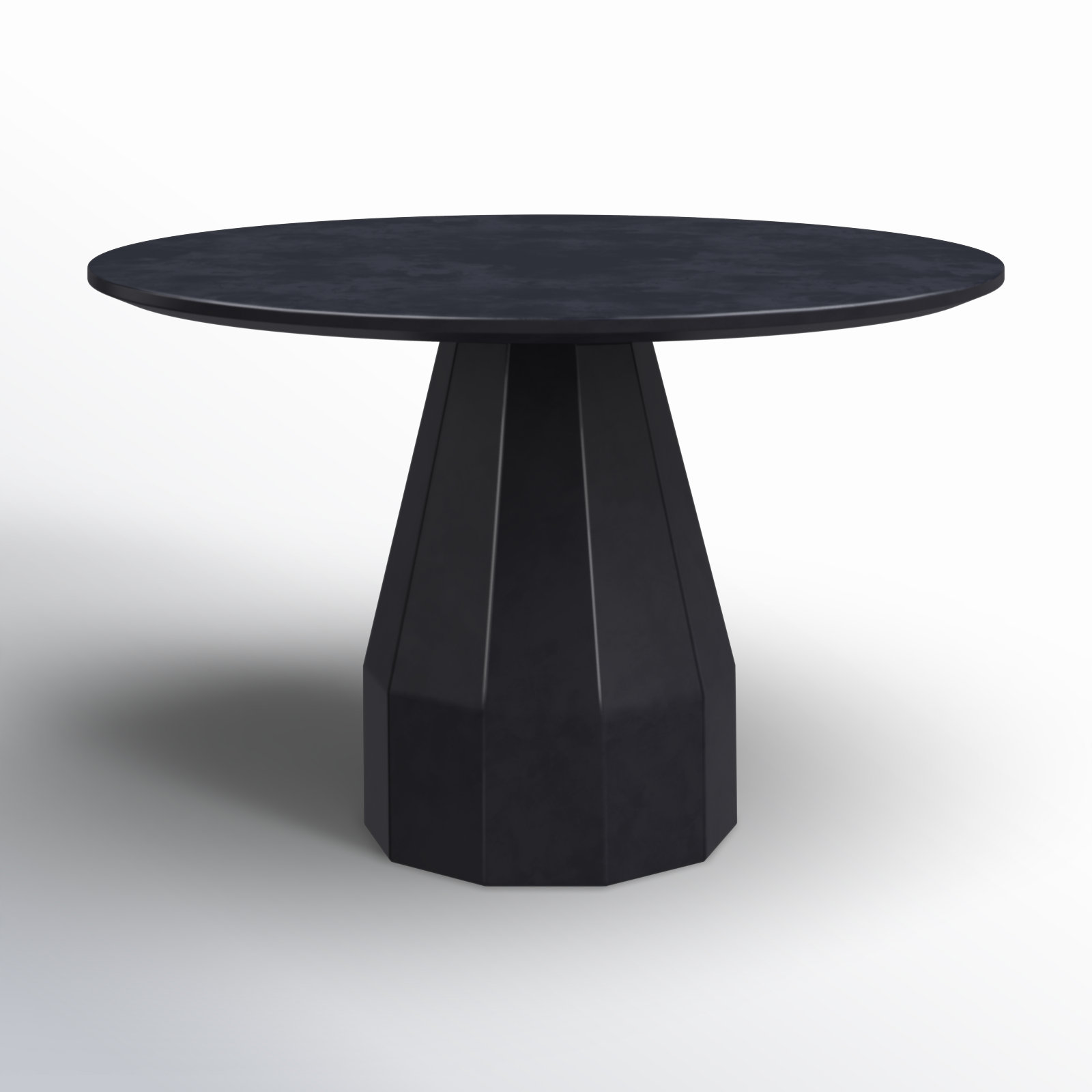 Winnifred 47'' Concrete Outdoor Dining Table, Black