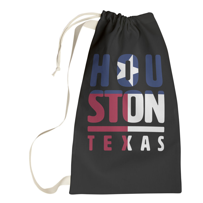 Sac à linge houston texas, Grand (H 76,5 po x l 29,5 po x P 1,5 po)
