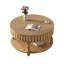 Table basse ronde moderne noire avec rangement caché - Table de salon Mid-Century-1223503499