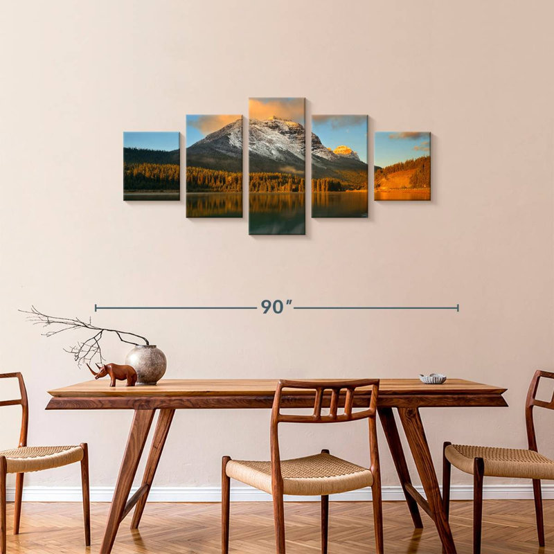 Alvord Banff Mountain Sunset, 34" H x 74" W
