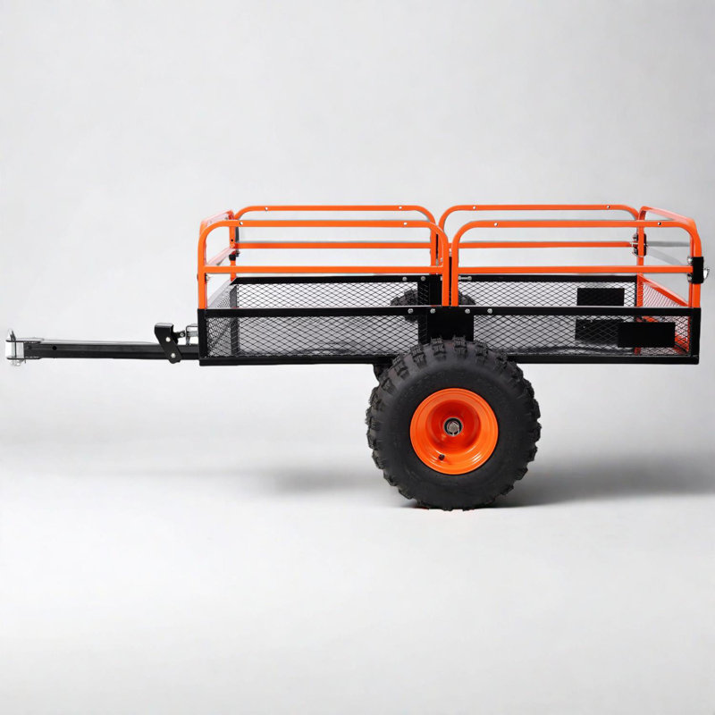 Chariot à benne basculante robuste avec capacité de charge de 1500 lb