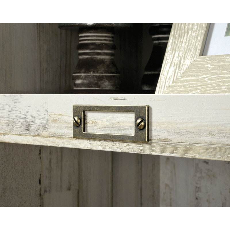 Étagère murale en bois manufacturé Norling, Gris clair