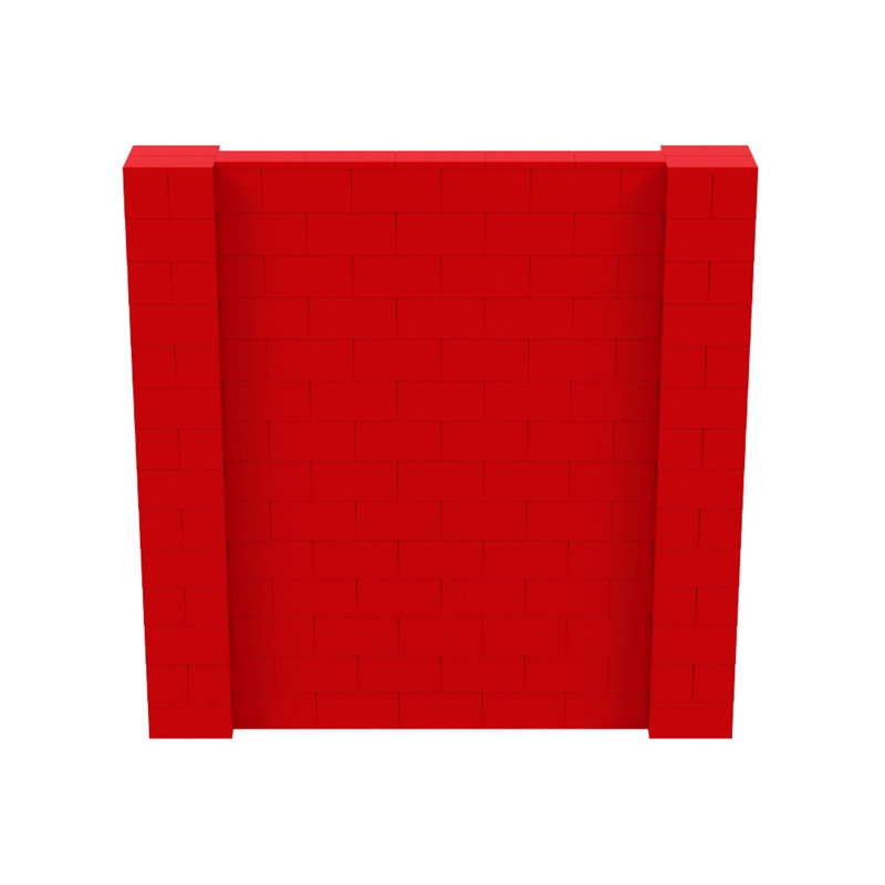 Ensemble mural de blocs géants 7 'T, H 84 po x L 60 po, Rouge