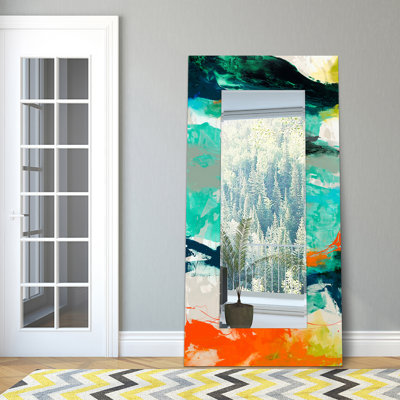 Moises Modern Beveled Wall Mirror, Oversize