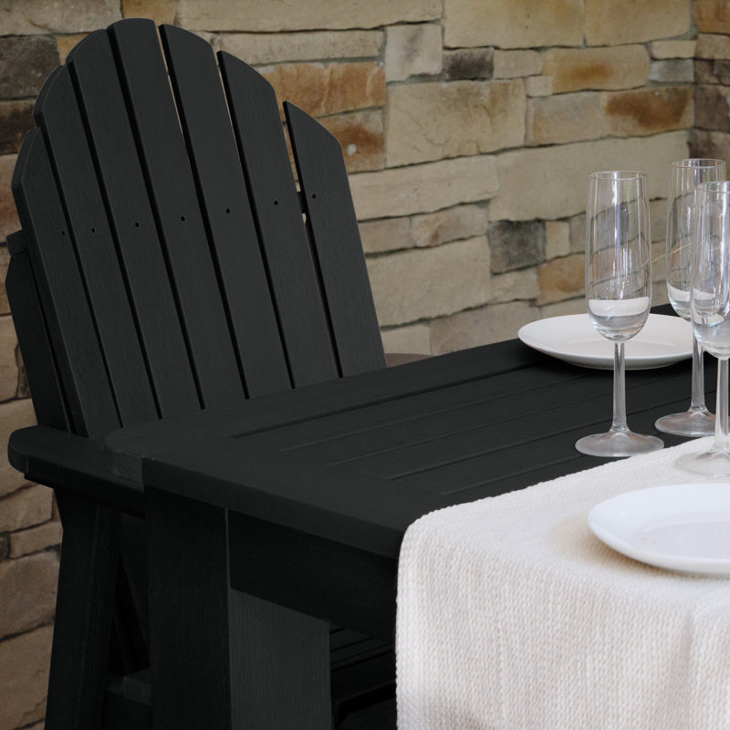 Ensemble repas 7 pièces Macias, Noir, H 36 po x l 42 po x L 72 po 