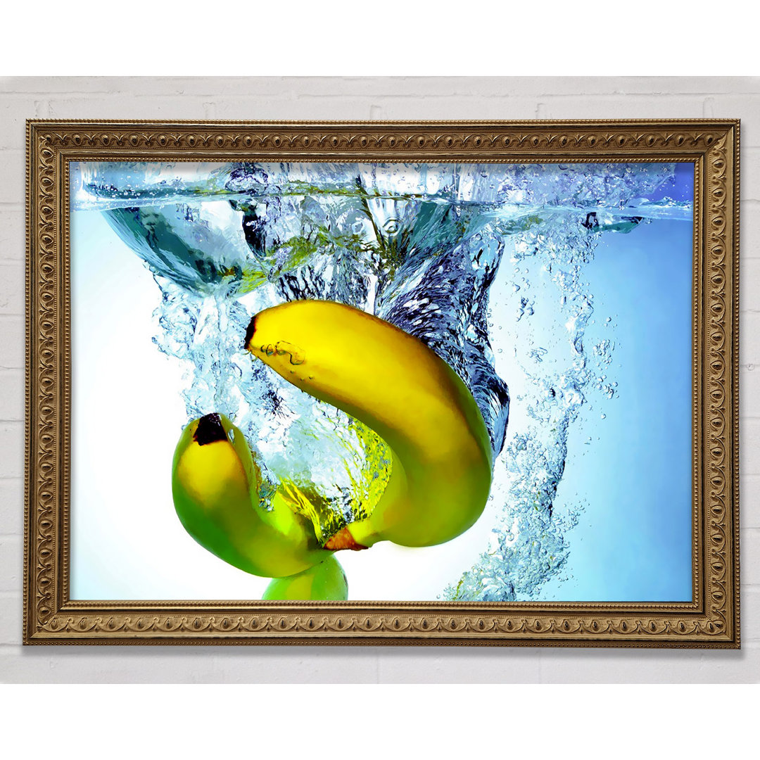 Banana Splash - Einzelner Bilderrahmen Kunstdrucke