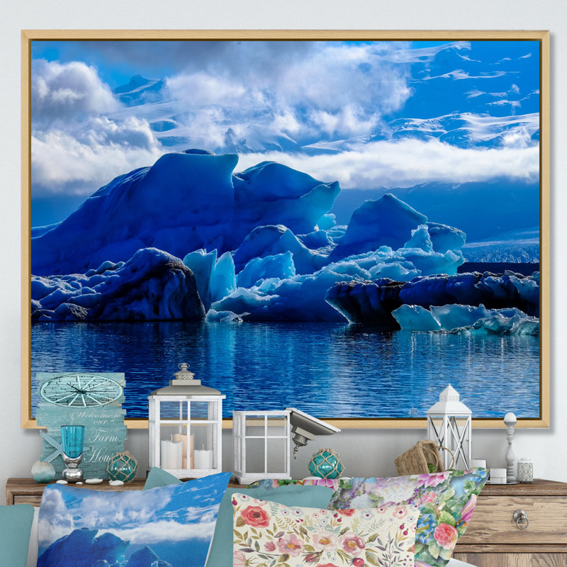 Impression sur toile Icy Alaskan Wilderness III, H 12 po x l 20 po x P 1 po, Toile naturelle