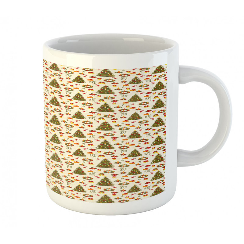 Grande tasse à café poinsettia