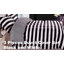  Ensemble de housse de couette réversible en microfibre noir / blanc-896436847