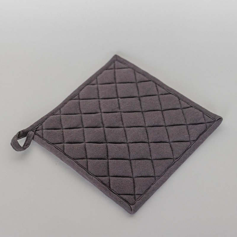 Support à casserole à motif de losanges, Gris