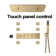 Brushed Gold Spa LED -LCD Control Display 5 Function Completed Shower System 23"x15'