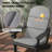 Outdoor HDPE Adirondack Chair Set With Removable Cushions And Cup Holder-268321014