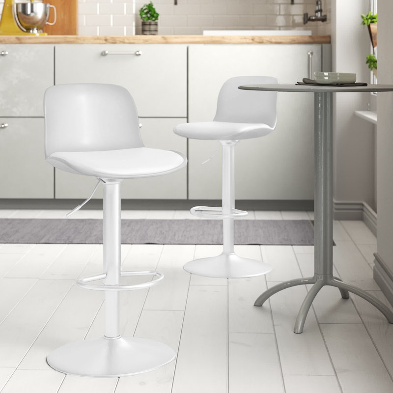 Tabouret de bar Alabama, Blanc