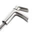 Robinet pour salle de bain à poignée simple Modern Nickel brossé avec plaque de pont et trop-plein pour salle de bain-121629461