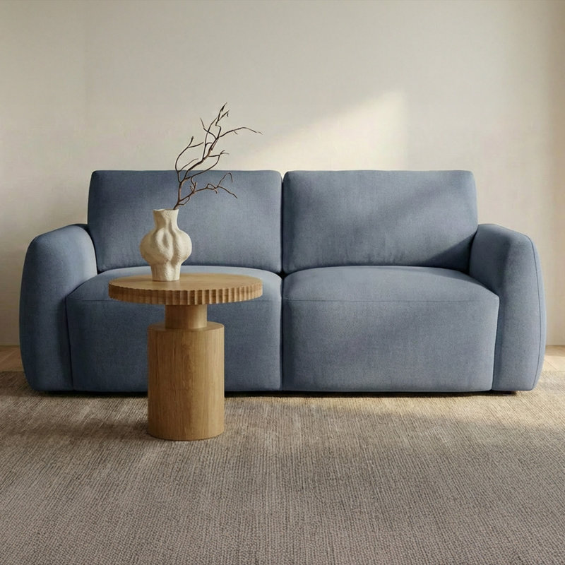 Callie Sofa 91 in. Flecked Oat, Beige, 35.4" H x 68" W x 39.4" D