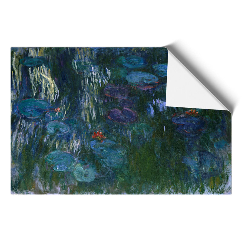 Water Lilies Lily Pond by Claude Monet - Frameless Print, 42cm H x 59cm W x 0.1cm D