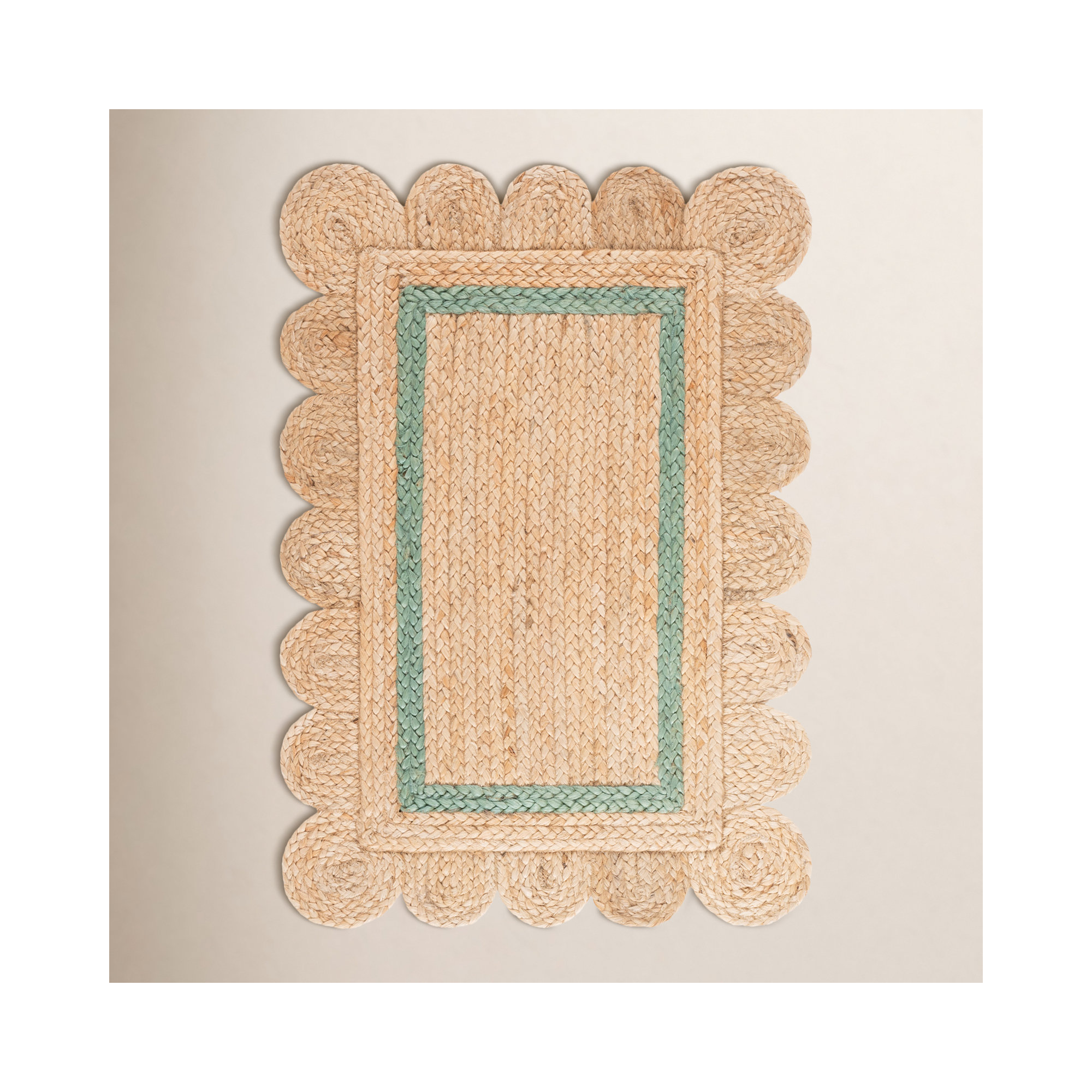 Inaki Jute/Sisal Area Rug, Rectangle 6' x 9'