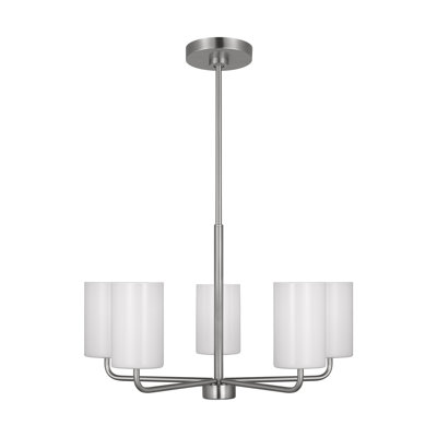 5 - Light Metal Dimmable Shaded / Spider Chandelier