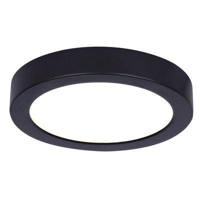 Plafonnier encastré à DEL noir