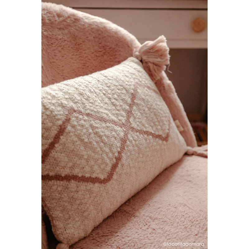 Bereber Classics Lumbar Pillow Cover & Insert, Pink