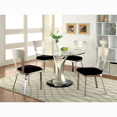 Bagdai 4 - Person Pedestal Base Dining Set