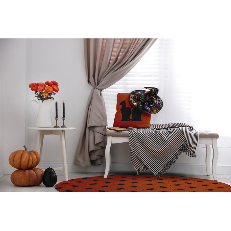 Destannie Chenille Indoor Rug, Round 5'