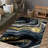Non-Woven Thin Type Abstract Circles Printed Rug Perfect for Adding Vibrant Aesthetic to Indoor Spaces-1954334368