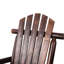 Chaise berçante de patio en bois de pin brun, conception lombaire ergonomique, finition lisse pour une belle chaise berçante, soutien du bas du dos, assemblage rapide et facile