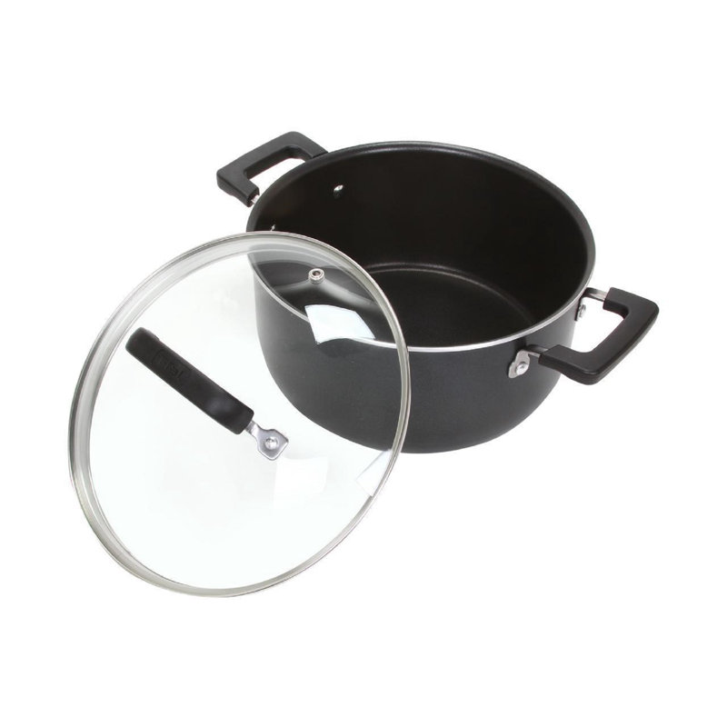 T-fal 12-Piece Black Non-Stick Aluminum Cookware Set