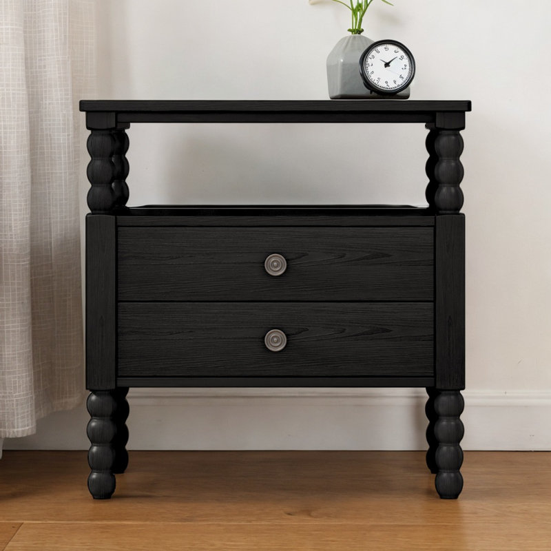 Table de chevet Rubyjane, Noir