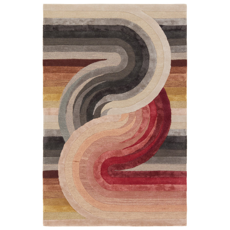 Collman Abstract Indoor Rug, Rectangle 9' x 12'