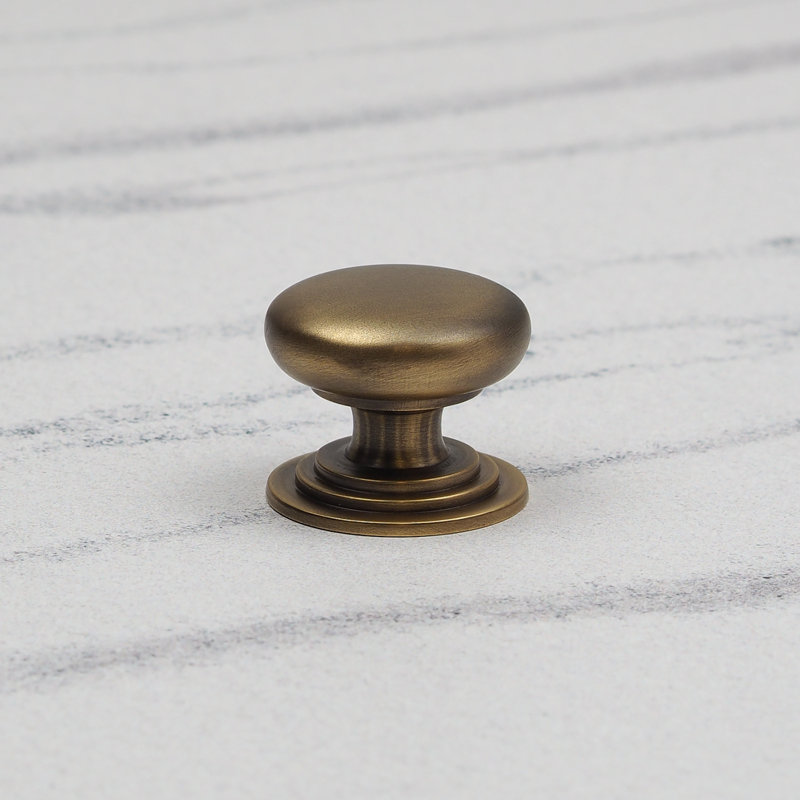 76mm Antique Brass Cup Handle, 32mm Knob