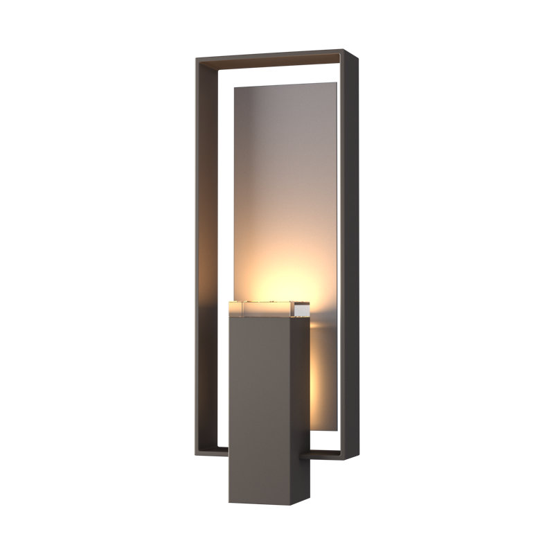 Shadow Box Aluminum Wall Light, Coastal Dark Smoke, Coastal Bronze, No