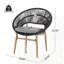 Ensemble de 2 chaises d'extérieur en osier-26088296