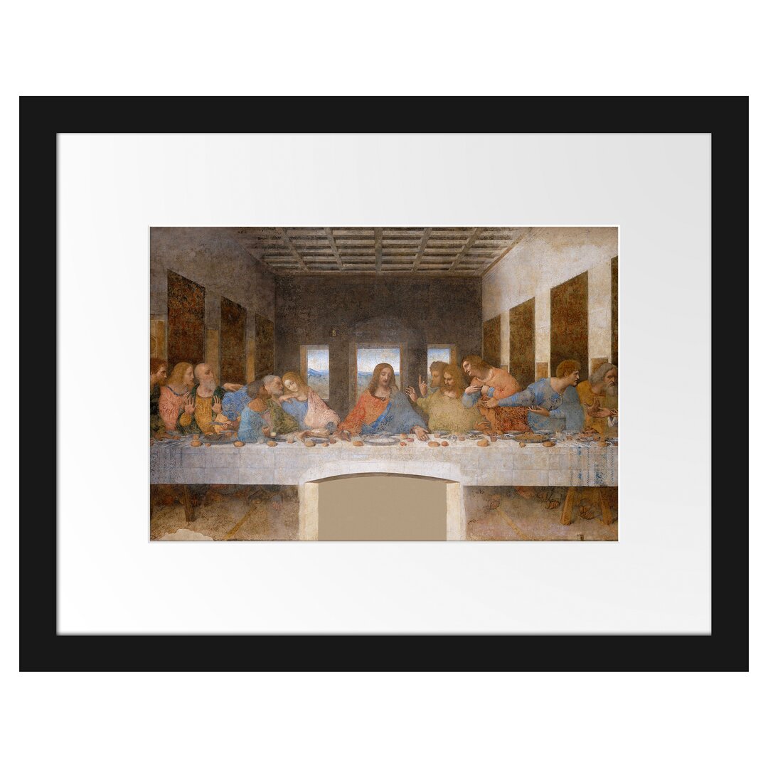 Gerahmtes Poster The Last Supper by Leonardo da Vinci