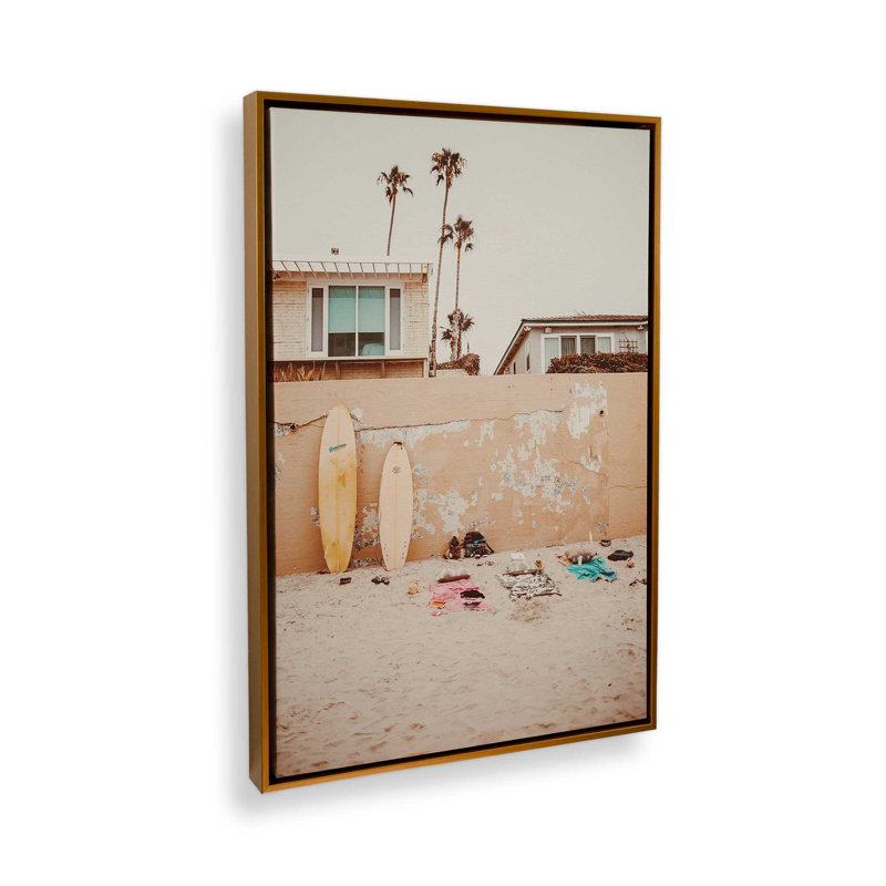 Impression sur toile «Surfside Dream», H 30,75 po x l 20,75 po x P 1,75 po, Cadre flottant or poli