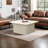 Aurel 31.5" Fluted Square Coffee Table-1711633965