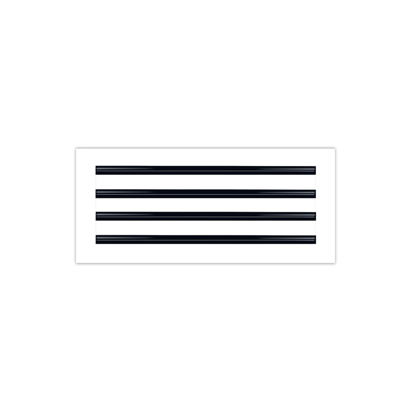 Buildmart - Couvercle de ventilation AC moderne 18 x 8 - Diffuseur à fente linéaire standard - Grille de registre / Taille: H 2 po x l 8 po x L 18 po