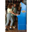 Arcade1up Street Fighter II Big Blue Arcade Machine - édition Champion avec rehausseur, tabouret exclusif et chapiteau lumineux