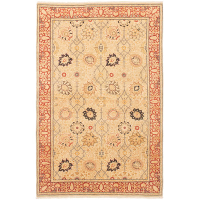 Resch One-of-a-Kind 5'1" X 7'10" 2010s Wool Area Rug in Beige