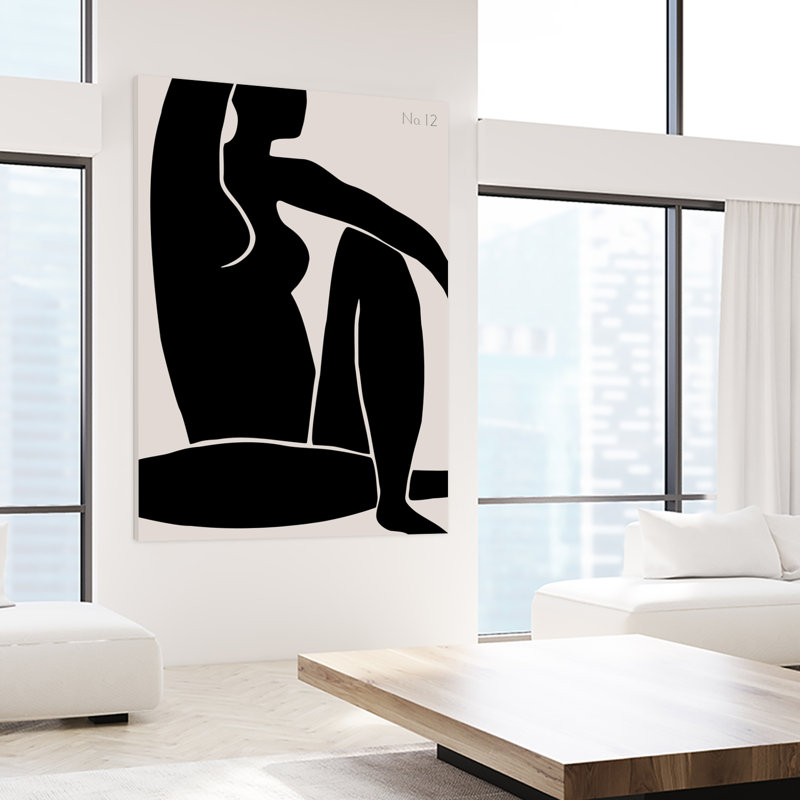 Figurine no 12 sur toile, H 72 po x l 72 po x P 1,5 po