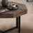 Wood Octagonal Vintage Patchwork Craft Farmhouse Coffee Table For Living Room-532779459