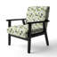 Chaise rembourrée avec accoudoirs modernes D-1522533306