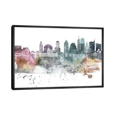 Austin Pastel Skylines - Print on Canvas