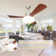 42 In. Smart Indoor Ceiling Fan With 3-colours Led Light And Dimmer And Dc Reversible And App/remote Control