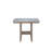 Transitional Square Bar Table And Stools , Natural Color Marble With Solid Back For Dining