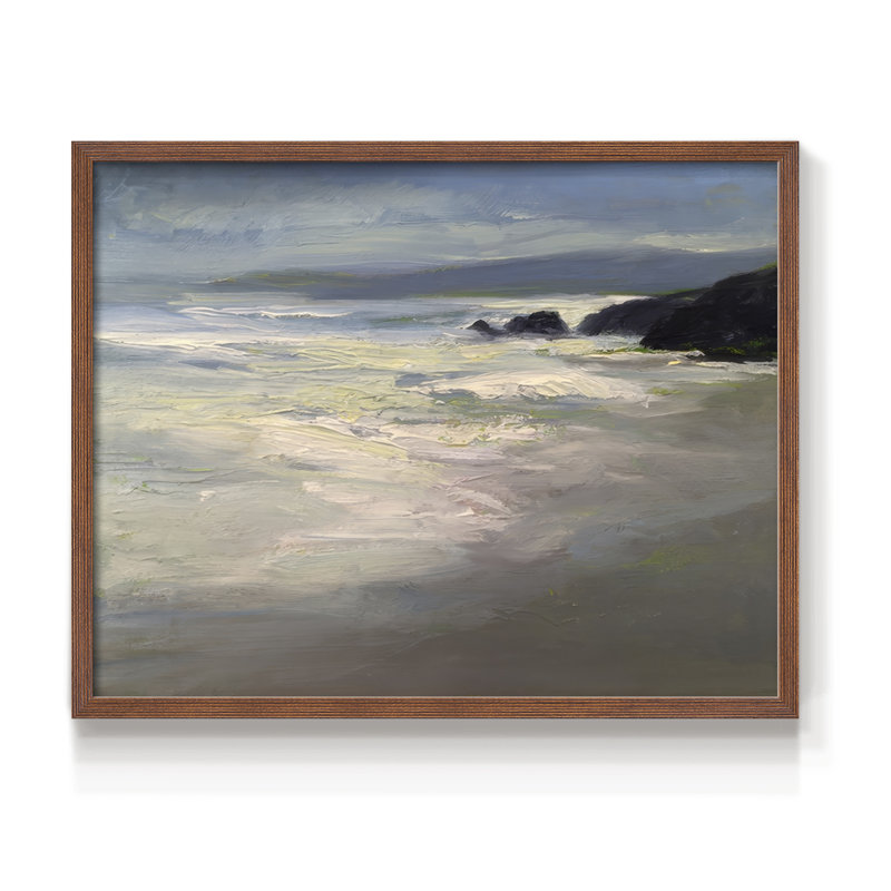 Pacifica -Framed Print - Restickable, H 8 po x l 10 po, Noyer