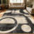 1PC Modern Geometric Abstract Distressed Neutral Tone area rugs for Living Room, Soft and Comfortable, Suitable for all seasons, easy-to-maintain, machine washable Indoor floor mat, Under Table Farmhouse suitable for dining room, bedroom, entryway,-207458793
