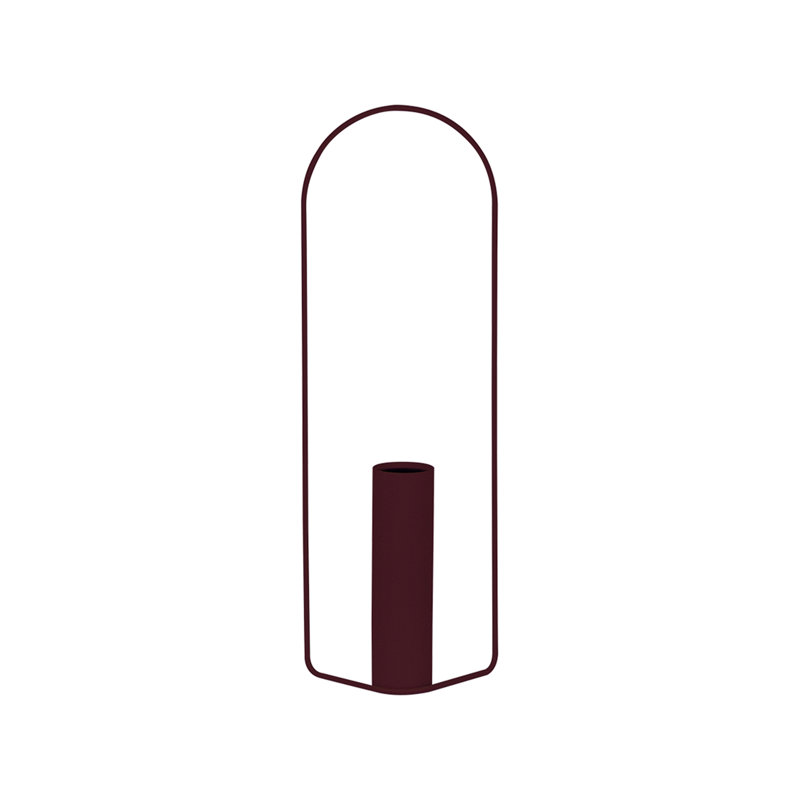 Vase de plancher en acier Itac, Cerise noir